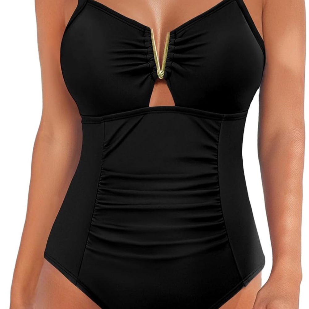 Chic Black One-Piece Swimsuit